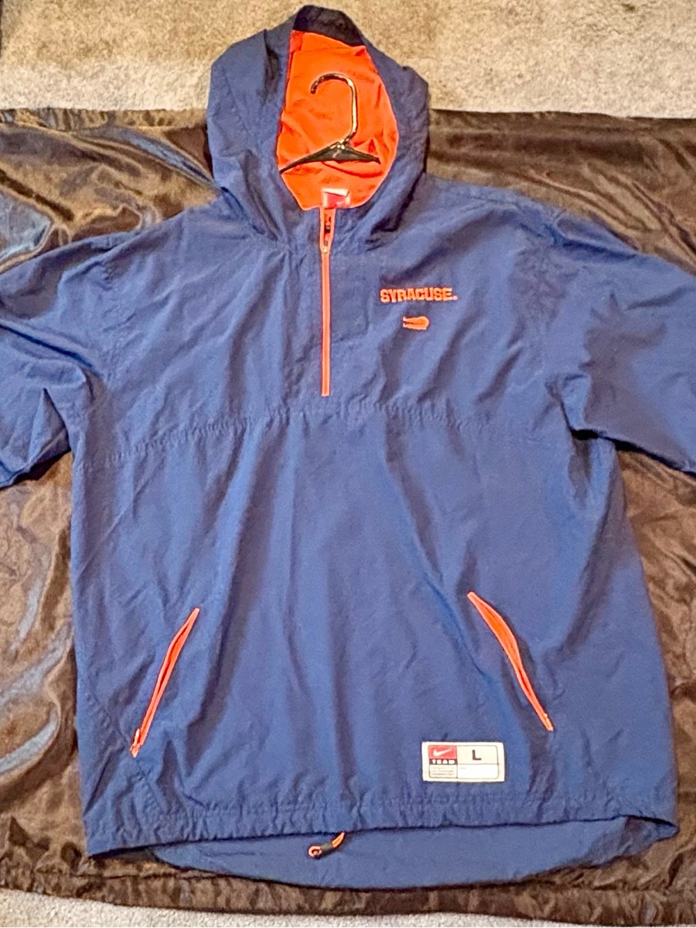 Syracuse Lacrosse Hooded Windbreaker Nike Windbreaker/Rain